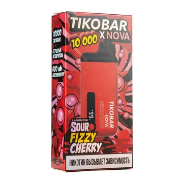 TIKOBAR 10.000 - Sour Fizzy Cherry (Кислая Вишневая Шипучка)