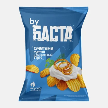 Чипсы by БАСТА Сметана и лук 120г