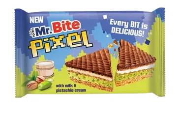 PIXEL Вафли с фисташковым кремом в молочном шоколаде 30г