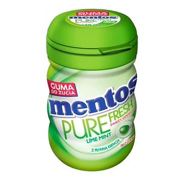 Mentos Pure Fresh Lime (Ментос Лайм Жев.резинка банка) 60гр