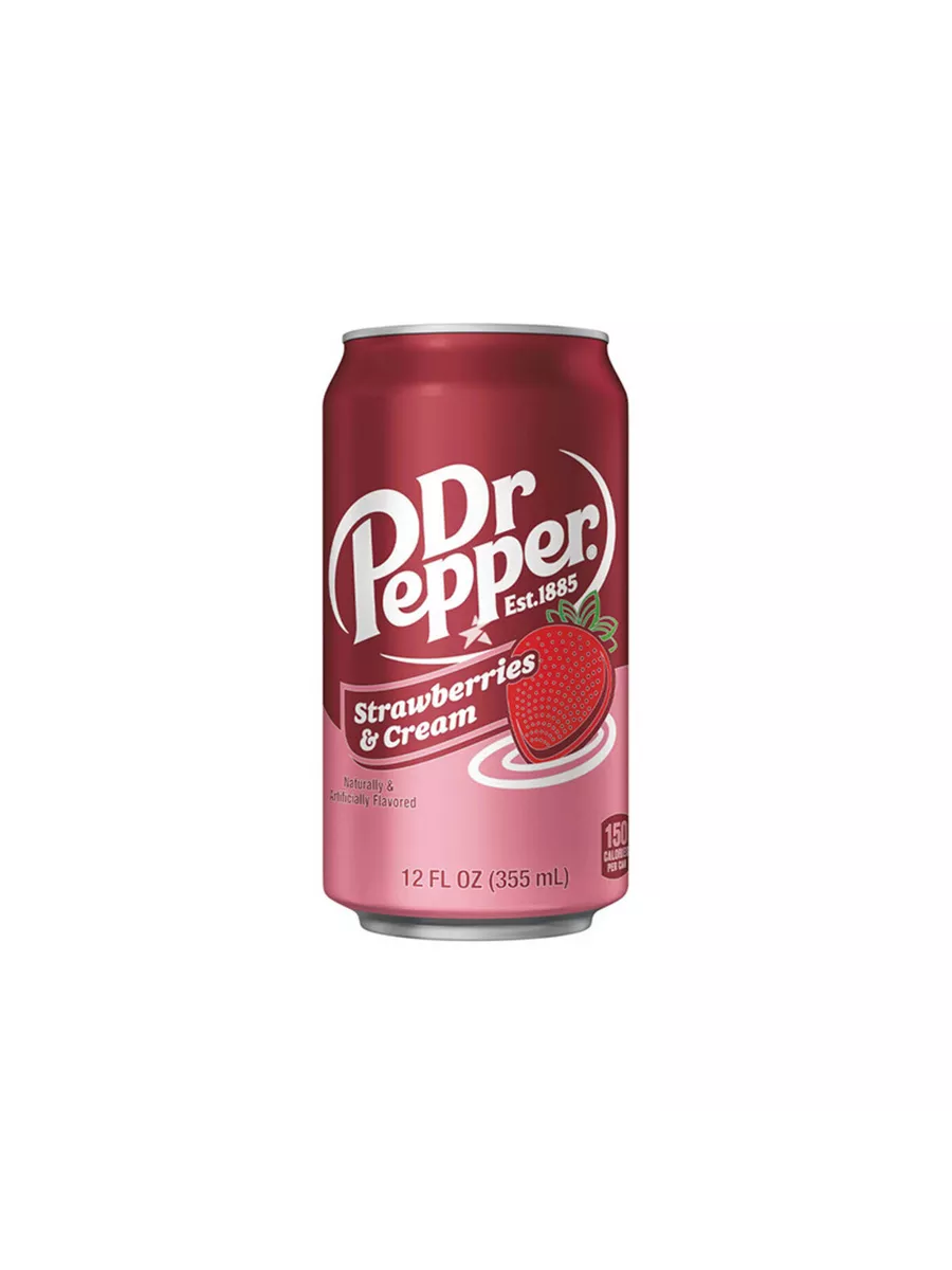 Dr. Pepper Strawberries&Cream (Др.Пеппер Клубничный Крем) 355мл