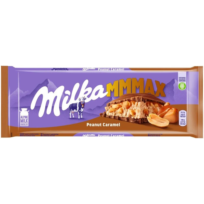 Milka MMMAX Peanut Caramel (Милка Макс Карамель с арахисом) 276г