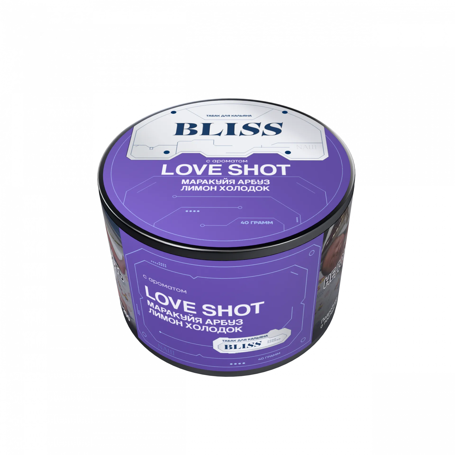 BLISS  ароматом Маракуйя,арбуз,лимон  холодок(Love Shot), 40гр.