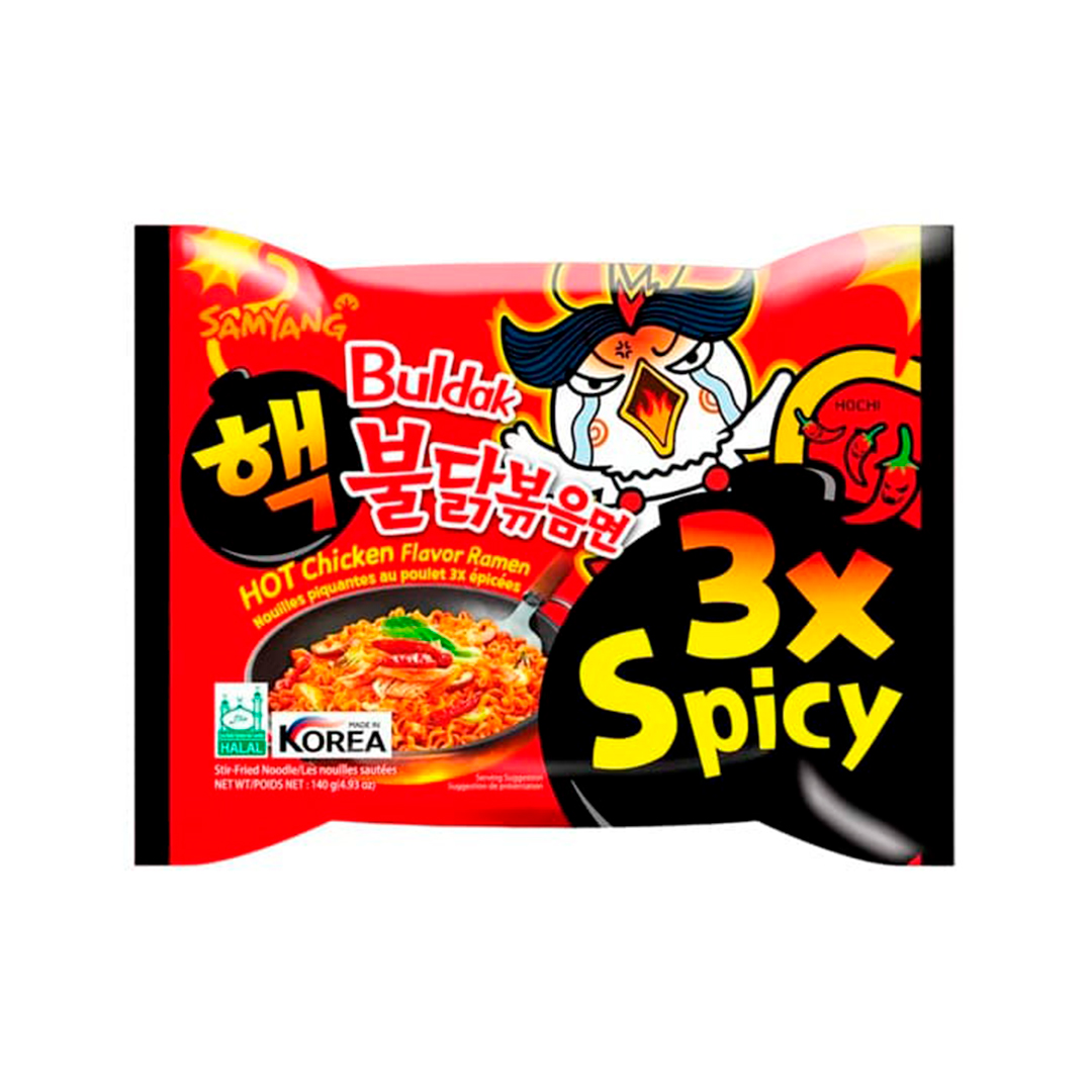 Лапша Б/П Samyang 3x Spicy HOT Chicken Flavor Ramen 140гр