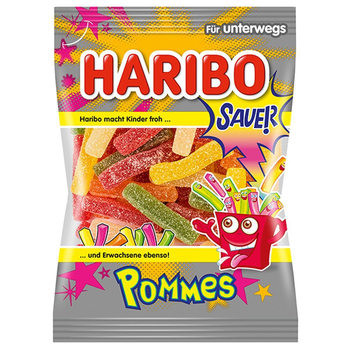 Haribo Saure Pommes (Мармелад Харибо Фри в сахаре) 175г