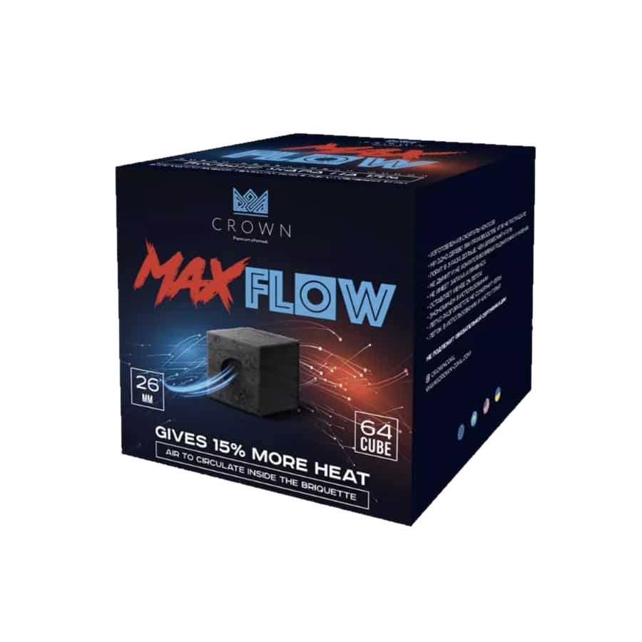 Уголь - Crown MaxFlow (26 мм.) 64 шт.