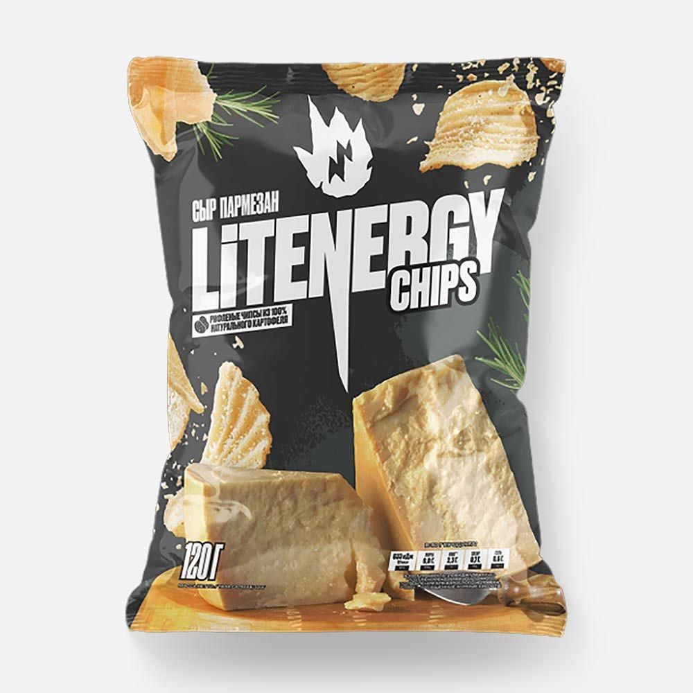Чипсы LiT ENERGY - Пармезан 120гр