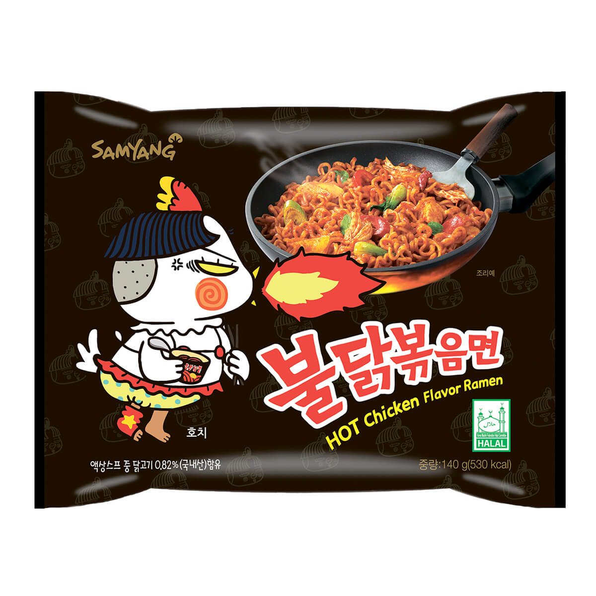 Лапша Samyang 140г - Hot Chicken Ramen (острая курица)