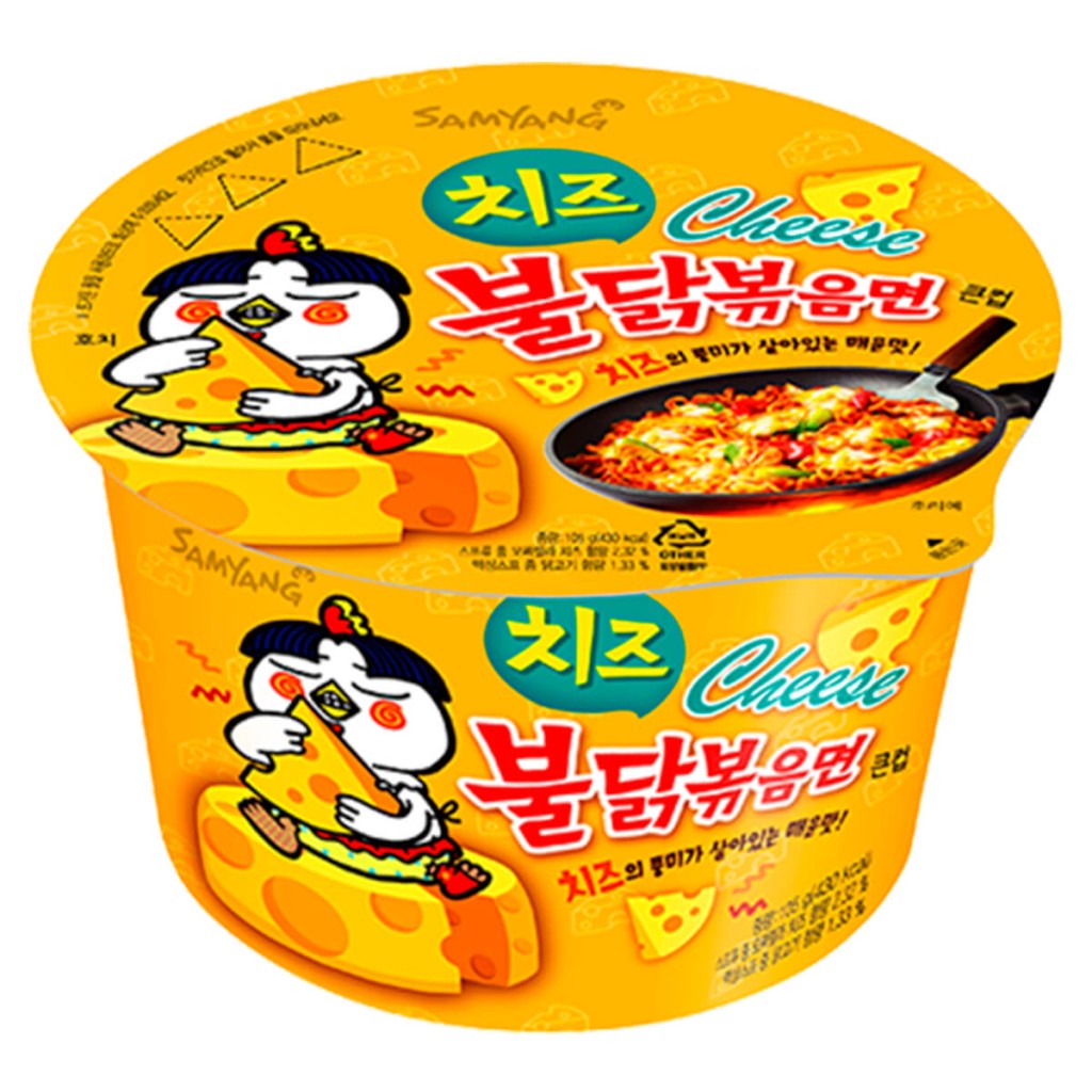 Лапша Samyang 105г - Chicken Cheese острая со вкусом курицы и сыра