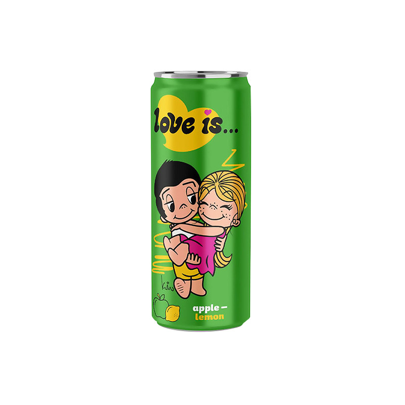 Газированный напиток LOVE IS - Яблоко и Лимон 330мл