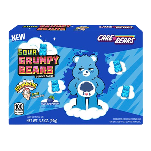 Warheads Grumpy Bears (Вархедс кислые жев конфеты) 99г
