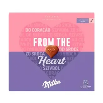 Конфеты Milka "From the Heart" Strawberry Creme 110г