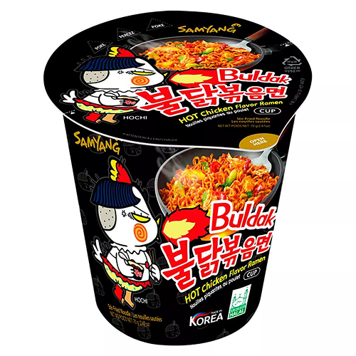 Лапша Samyang 70г Hot Chicken Cup Ramen острая со вкусом курицы