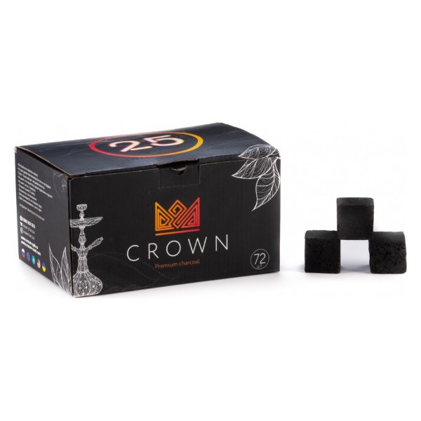 Уголь - Crown (25 мм.) 72 шт.