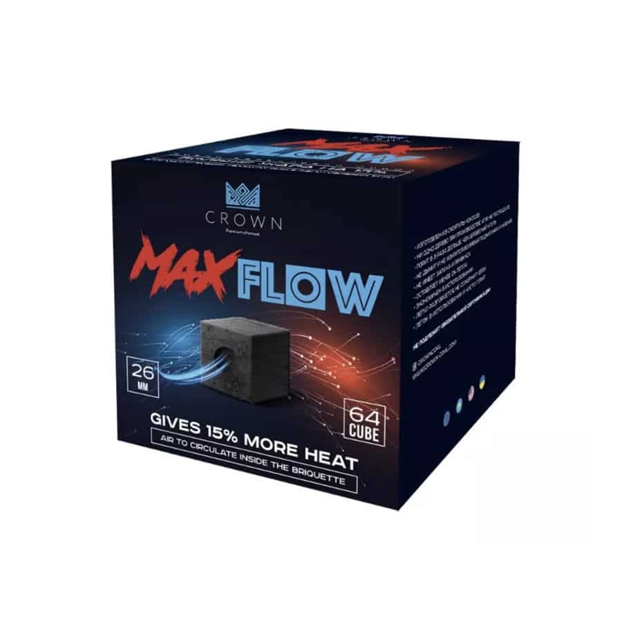 Уголь - Crown MaxFlow (26 мм.) 64 шт.