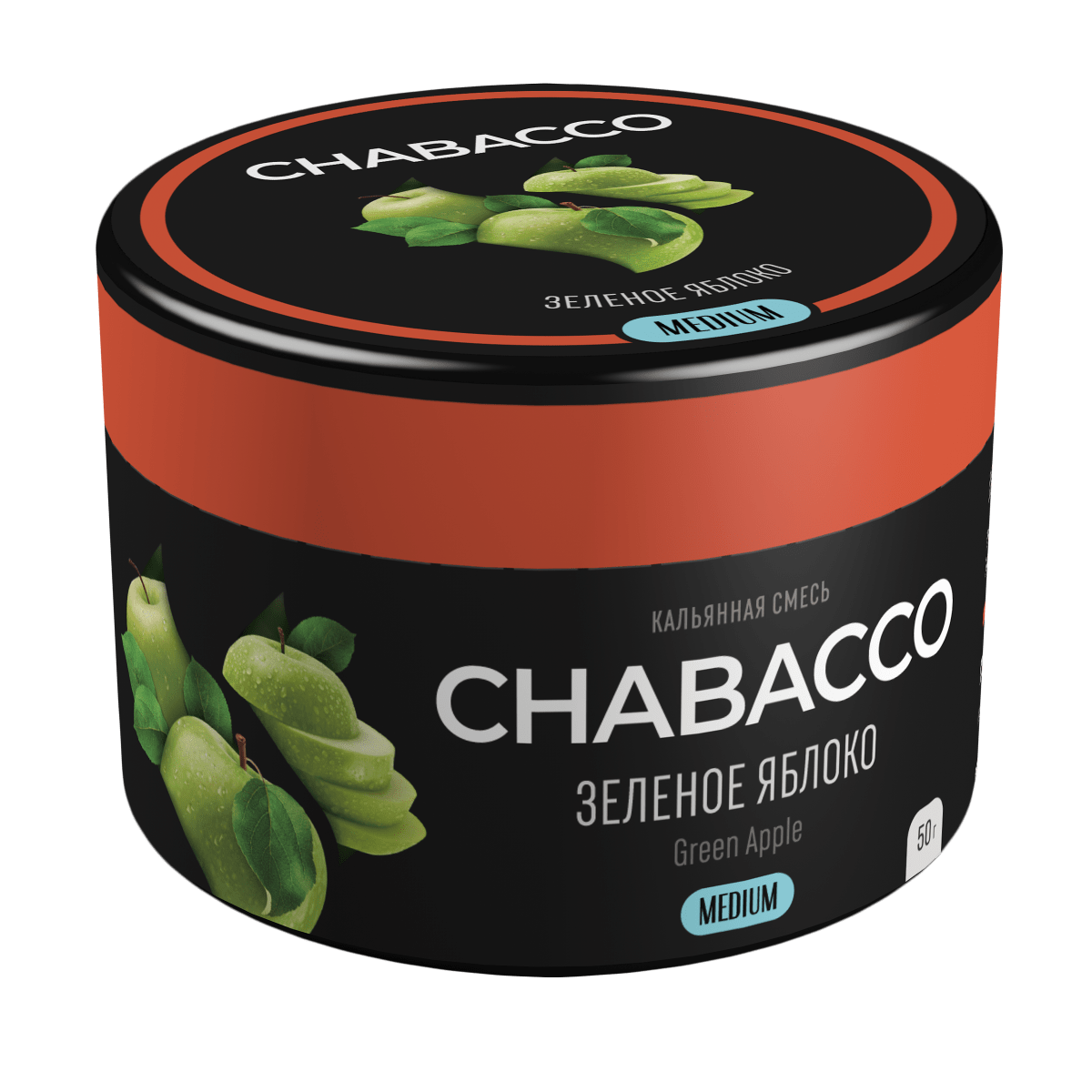 Chabacco Medium - Green apple (Зелёное яблоко) 50гр.