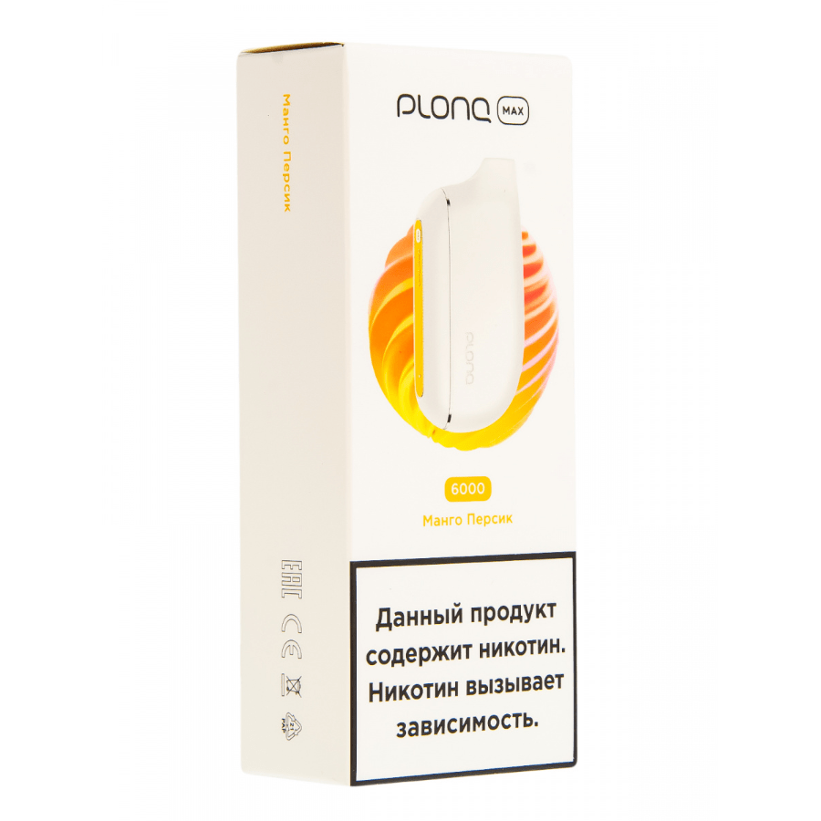 Plonq Max 6000 - Манго персик 20мг
