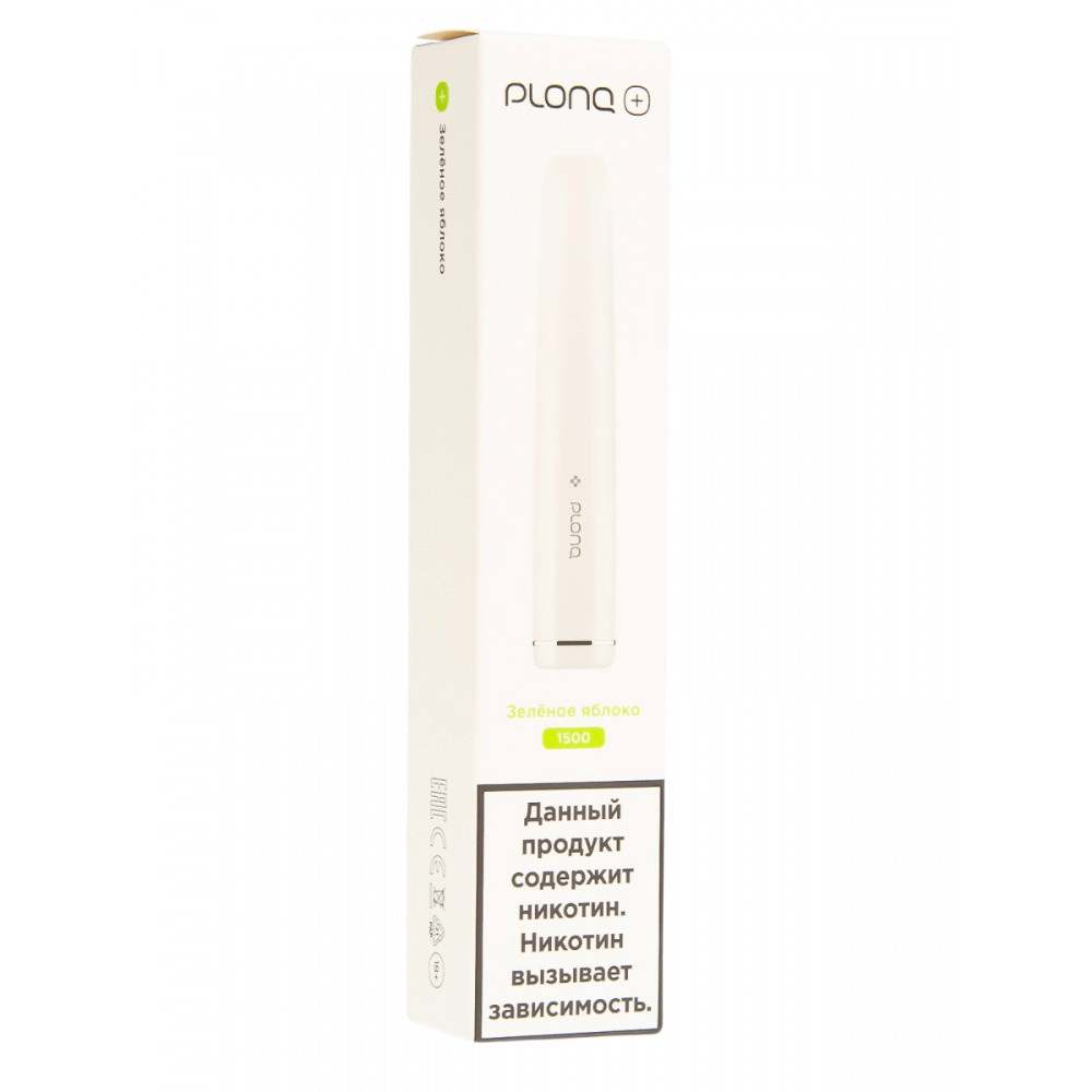 PLONQ PLUS 1500 - ЗЕЛЁНОЕ ЯБЛОКО