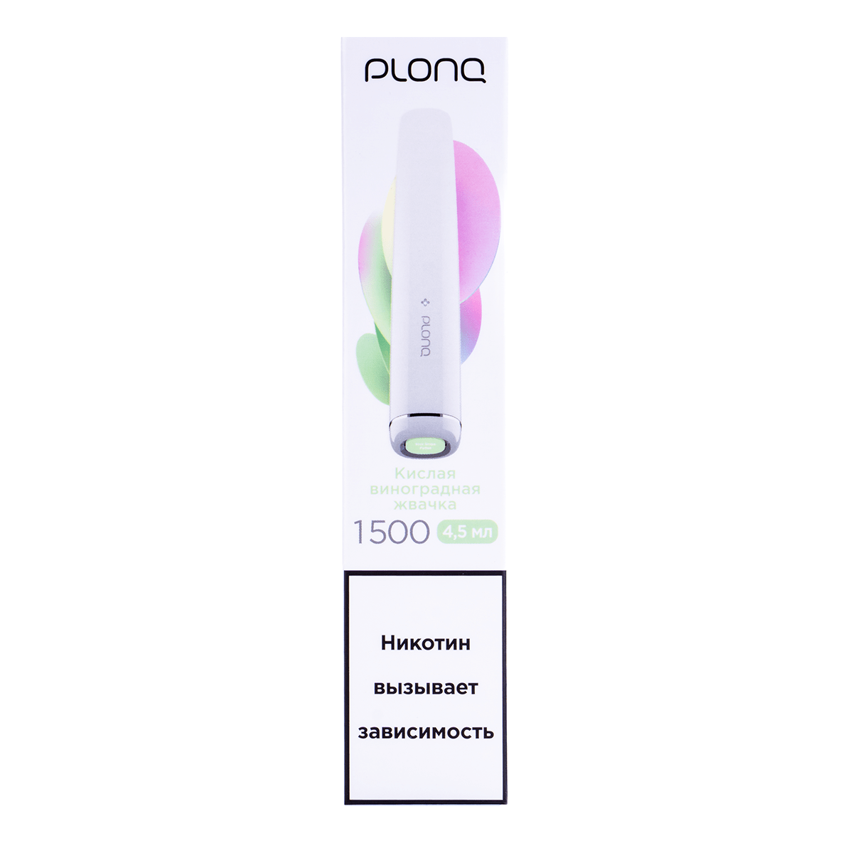 PLONQ PLUS 1500 - КИСЛАЯ ВИНОГРАДНАЯ ЖВАЧКА