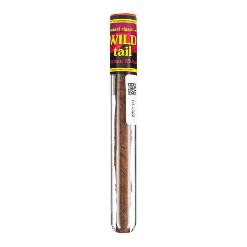 Сигарилла в стеклянной тубе WILD TAIL American Whiskey