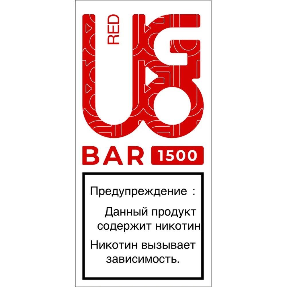 UGOBAR 1500 - RED (красное яблоко)