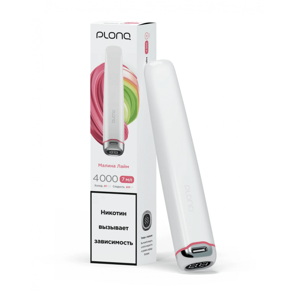 PLONQ PLUS PRO 4000 - МАЛИНА ЛАЙМ