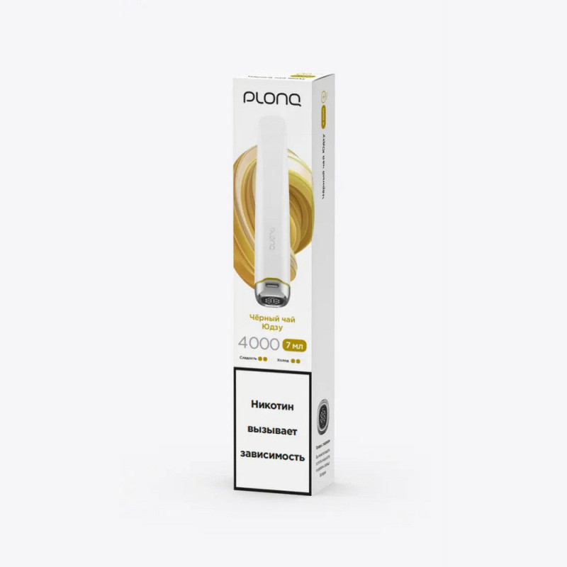 PLONQ PLUS PRO 4000 - ЧЕРНЫЙ ЧАЙ ЮДЗУ