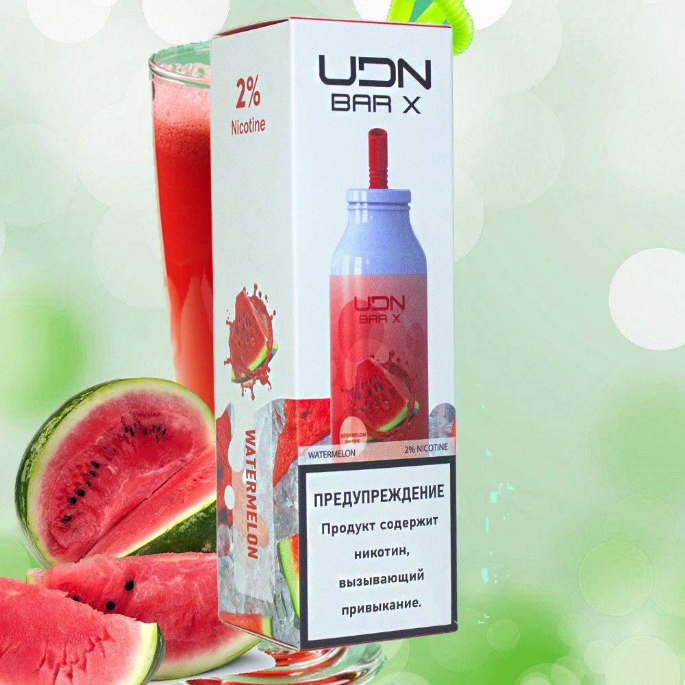 ᐉUDN Bar X - Raspberry, Watermelon (Малина, арбуз) 7000 – в Дмитрове,  доступные цены в ITABAC